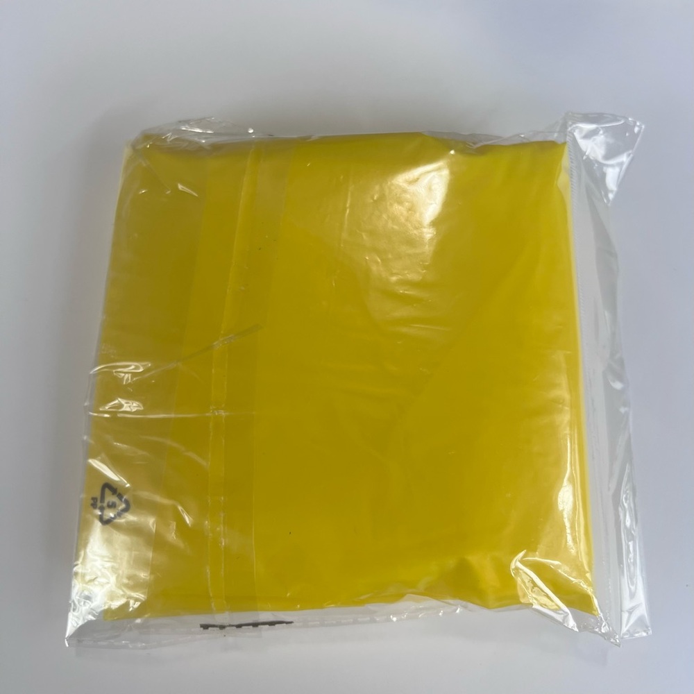 Basic Rain Poncho yellow waterproof!